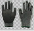 HHPE anti cutting gloves (Level 3) Dyneema with coating PU on the palm  2