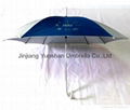 YS-1030Square Solid Silver Parasol Straight Umbrella 1