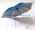 YS-1030Square Solid Silver Parasol Straight Umbrella 3