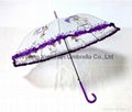 YS-1018PVC Lace Straight Rain Umbrella  3