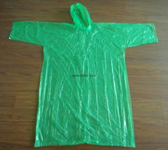 Pe disposable poncho and raincoat 