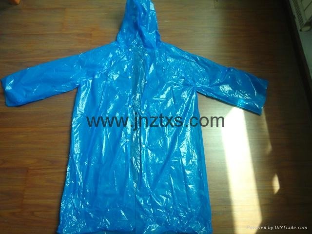 peva special raincoat with button 