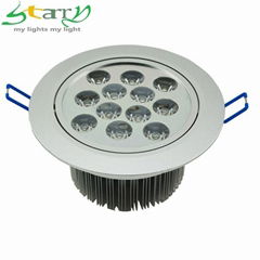Hot selling warm white 12w led ceiling