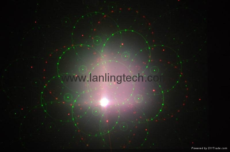 18W RGB Aluminum Indoor LED Par+150mW RG 12Gobos Twinkling Laser  3