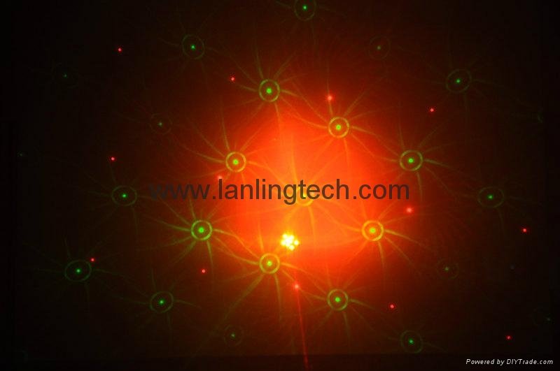 18W RGB Aluminum Indoor LED Par+150mW RG 12Gobos Twinkling Laser  2