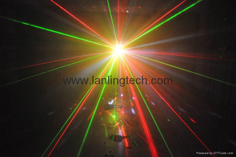 2015 新款舞臺燈 DMX RGBW LED+白色頻閃+滿天星激光 5
