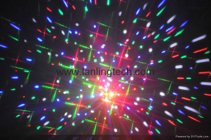 2015 新款舞臺燈 DMX RGBW LED+白色頻閃+滿天星激光 3