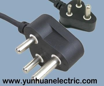 South Africa Power Plug Electrical Cord Sets Cable