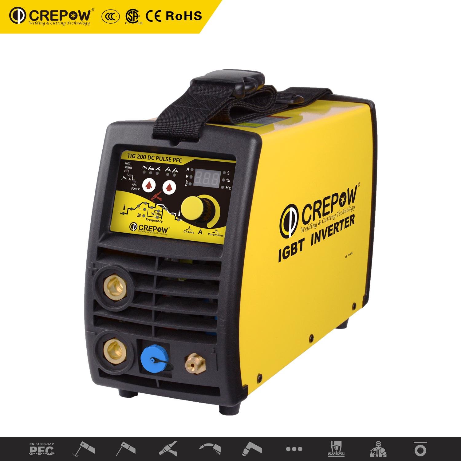  Crepow Inverter TIG200 DC PULSED PFC with DC TIG & MMA 2