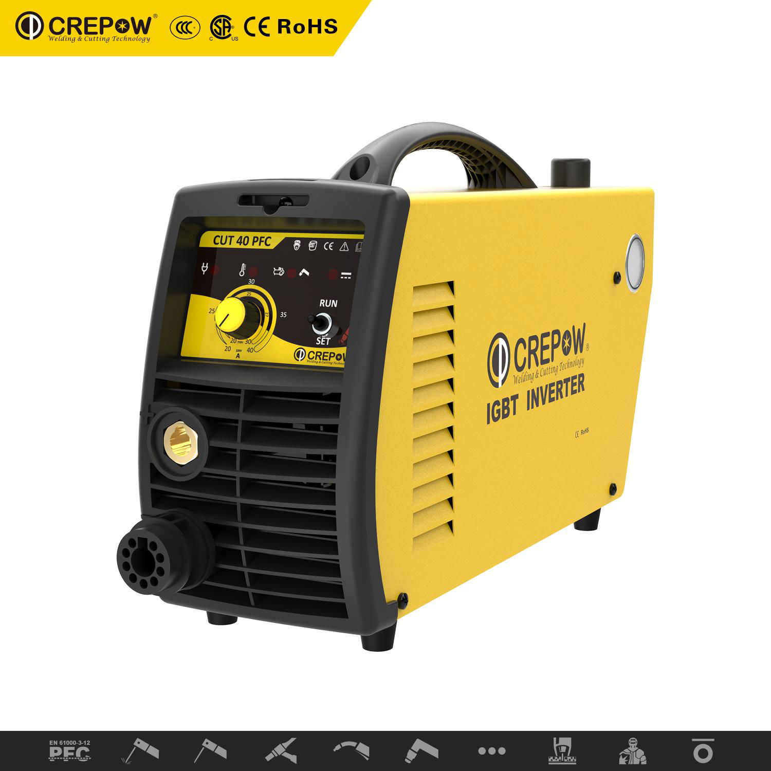 Crepow Inverter CUT40 PFC air plasma cutting machine 2