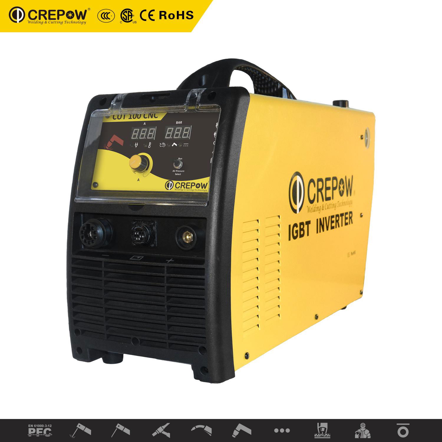 Crepow Inverter CUT100 CNC air plasma cutting machine 2