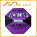 impact monitor adhesive sticker labels