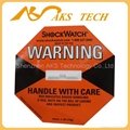 impact monitor adhesive sticker labels Shockwatch   5