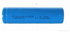 LiFePo4 Battery 18650Fe 3.2V 1100mAh