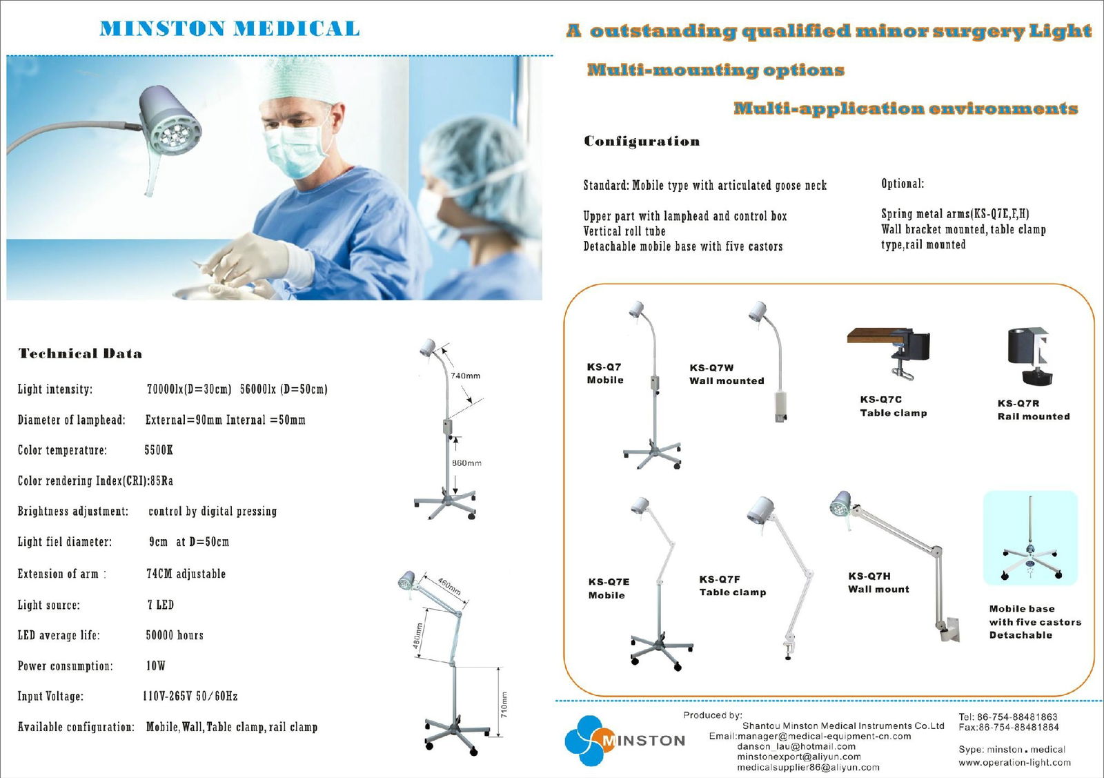 LED examination light 2