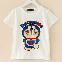 100% cotton cartoon t-shirts for child-hfct001