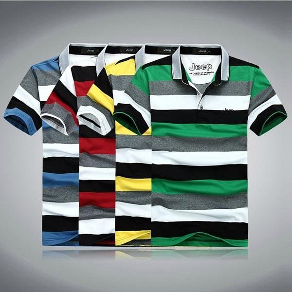 Men's Yarn dye Polo shirt  2