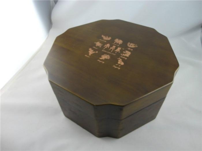 圆桶形12角木盒 2