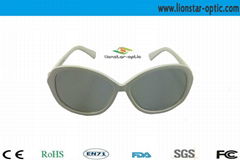 Soft linear polarized 3d glasses give you shock effect