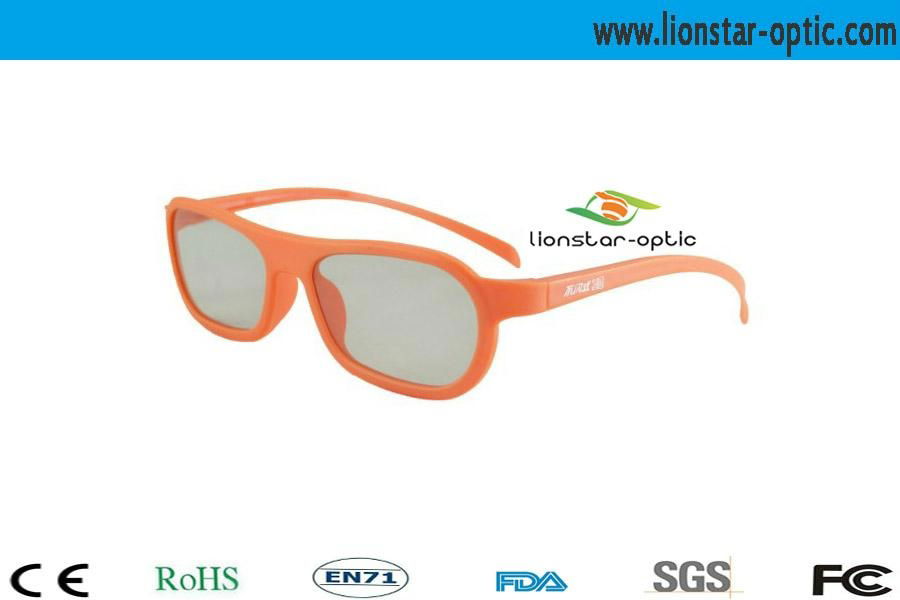 Comfortable design 3D Circular Polarized Glasses with plastic frame