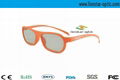 Comfortable design 3D Circular Polarized Glasses with plastic frame