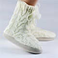 GCE023 Red crochet snow woman boot women shoes boots wholesale boots