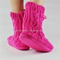 GCE023 Red crochet snow woman boot women shoes boots wholesale boots 2