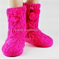 GCE023 Red crochet snow woman boot women shoes boots wholesale boots 3