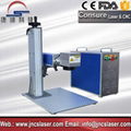 20W Metal fiber laser marking machine with rotary 3