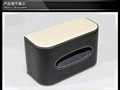 Leather automotive tissue box with car brand logo 5