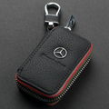 Embossing leather car key case 5