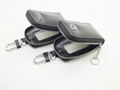 Embossing leather car key case 4