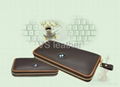 Genuine rleather wallet with car logo