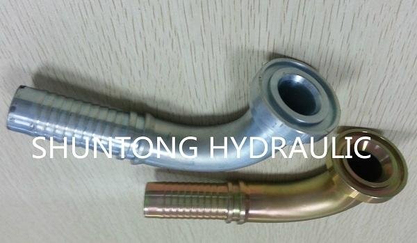 Elbow Flange Hose Adaptor Hydraulic Fitting 4