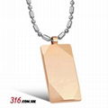 Gold Tungsten Necklace, Tungsten Pendants, Tungsten Jewelry 3