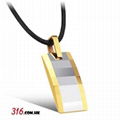 Gold Tungsten Necklace, Tungsten Pendants, Tungsten Jewelry 1