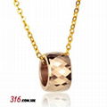 Gold Tungsten Necklace, Tungsten Pendants, Tungsten Jewelry 5