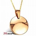 Gold Tungsten Necklace, Tungsten Pendants, Tungsten Jewelry 6