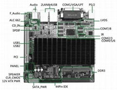 I8 ITX-M52X82A thin client digital signage Intel Atom D525 Dual core Motherboard