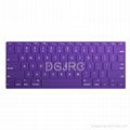 laptop purple silicone keyboard covers skin protector for Macbook 1