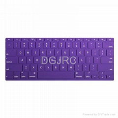 laptop purple silicone keyboard covers skin protector for Macbook