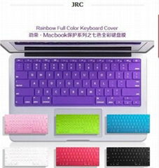 DGJRC colorful silicone keyboard covers skin protector for Macbook