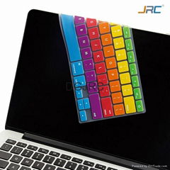 2014 Newest Rainbow Silicone Keyboard Covers Skins for Macbook