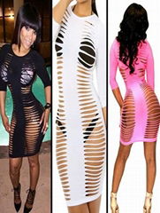 2014 new cheap wholesale women sexy party bodycon dresses prom club bandage wear