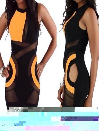 Colorful Design Adult Mini Women Bandage Bodycon Dress 3