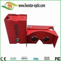 red google cardboard vr glasses virtual reality 3d vr viewer 