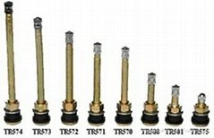 Clamp-in tubeless tire valves TR500 and TR570 series