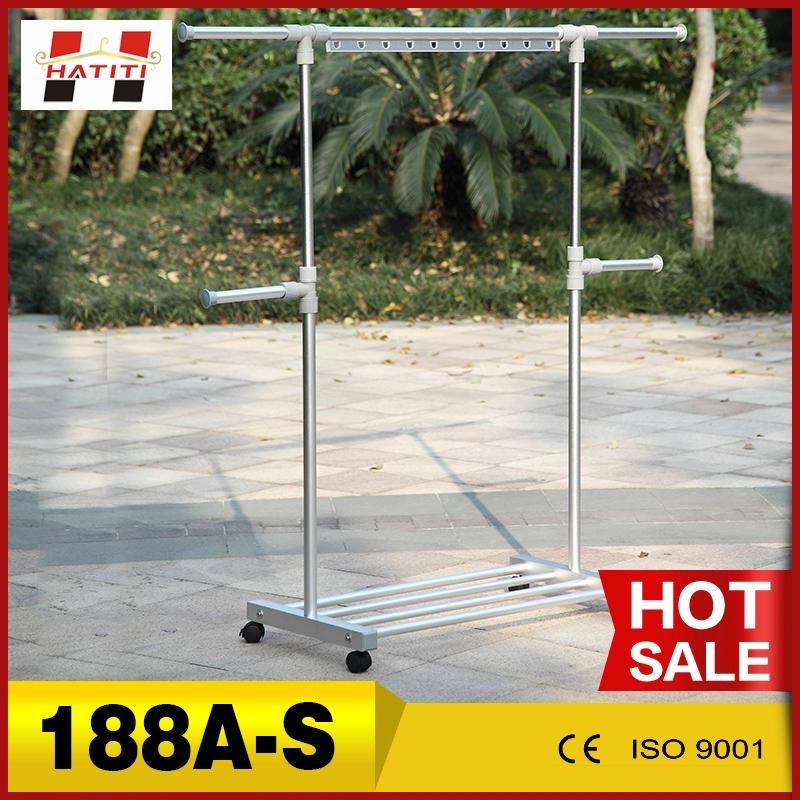 188A-S hot sale daily essential aluminum clothes hanger stand  2