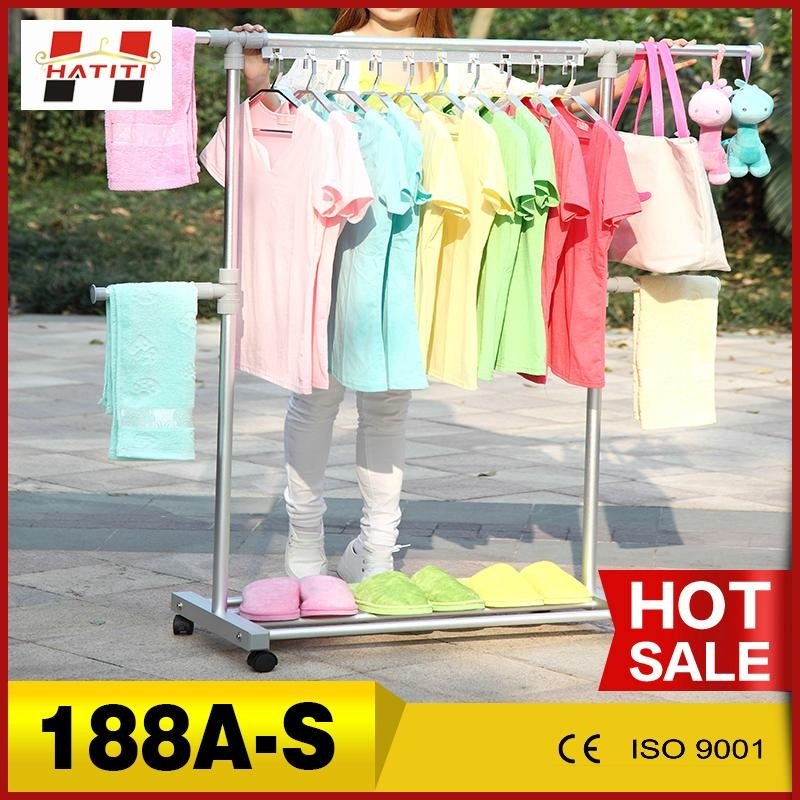 188A-S hot sale daily essential aluminum clothes hanger stand  3