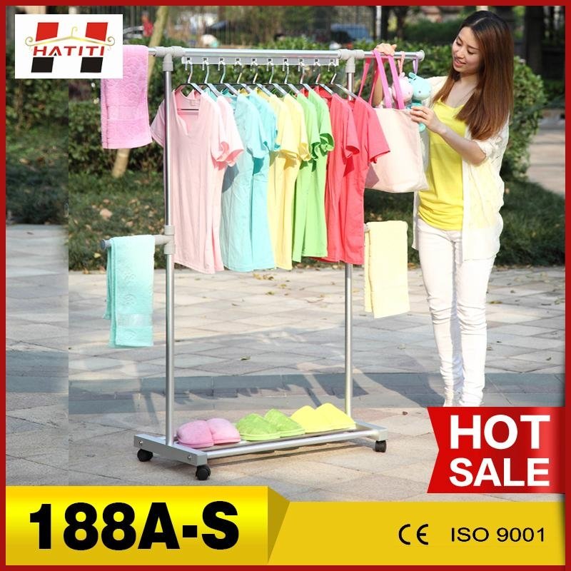 188A-S hot sale daily essential aluminum clothes hanger stand  4